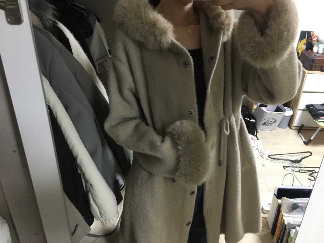 개인 옷장🎀퍼후드 코트 상품이미지1