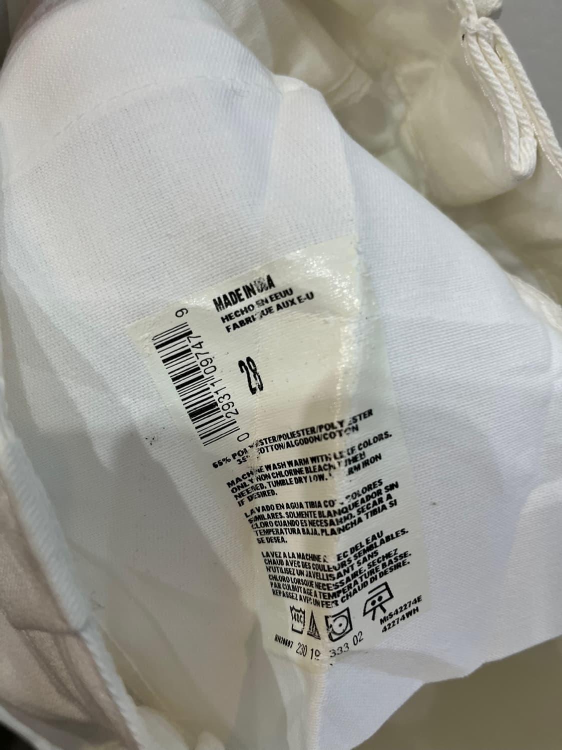 디키즈 버뮤다 워크 쇼츠 반바지 화이트 Made in USA (26) 상품이미지5