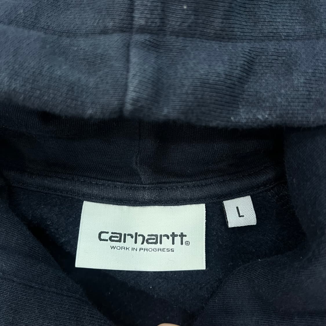L 칼하트 블랙 후드티 상품이미지4