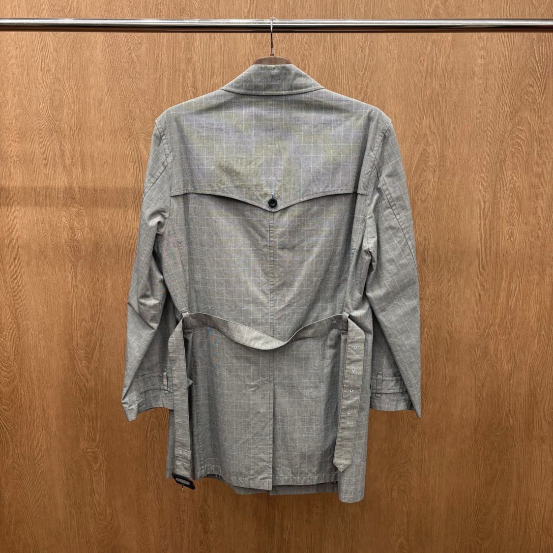 버버리 블랙 라벨 트렌치 코트 테일러드 카라 사선 포켓 디테일 그레이 상품이미지3