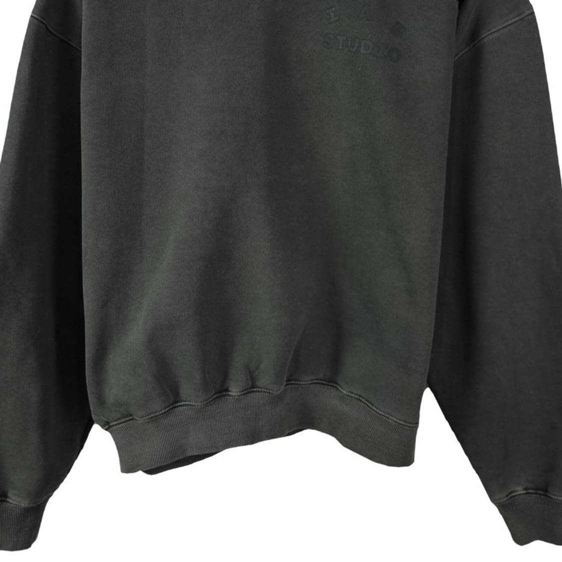 [아이앱 스튜디오] 피그먼트 워시드 오버사이즈 맨투맨 챠콜 P01347 상품이미지5