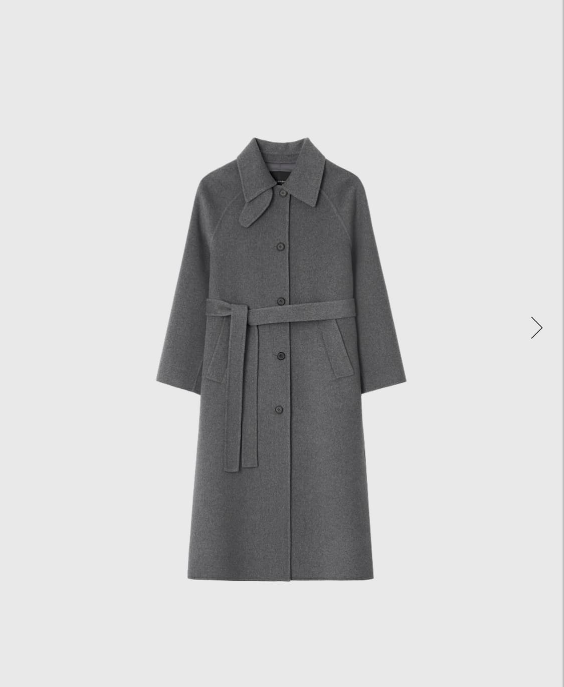 룩캐스트 레글런 캐시미어 코트 (차콜) 상품이미지1