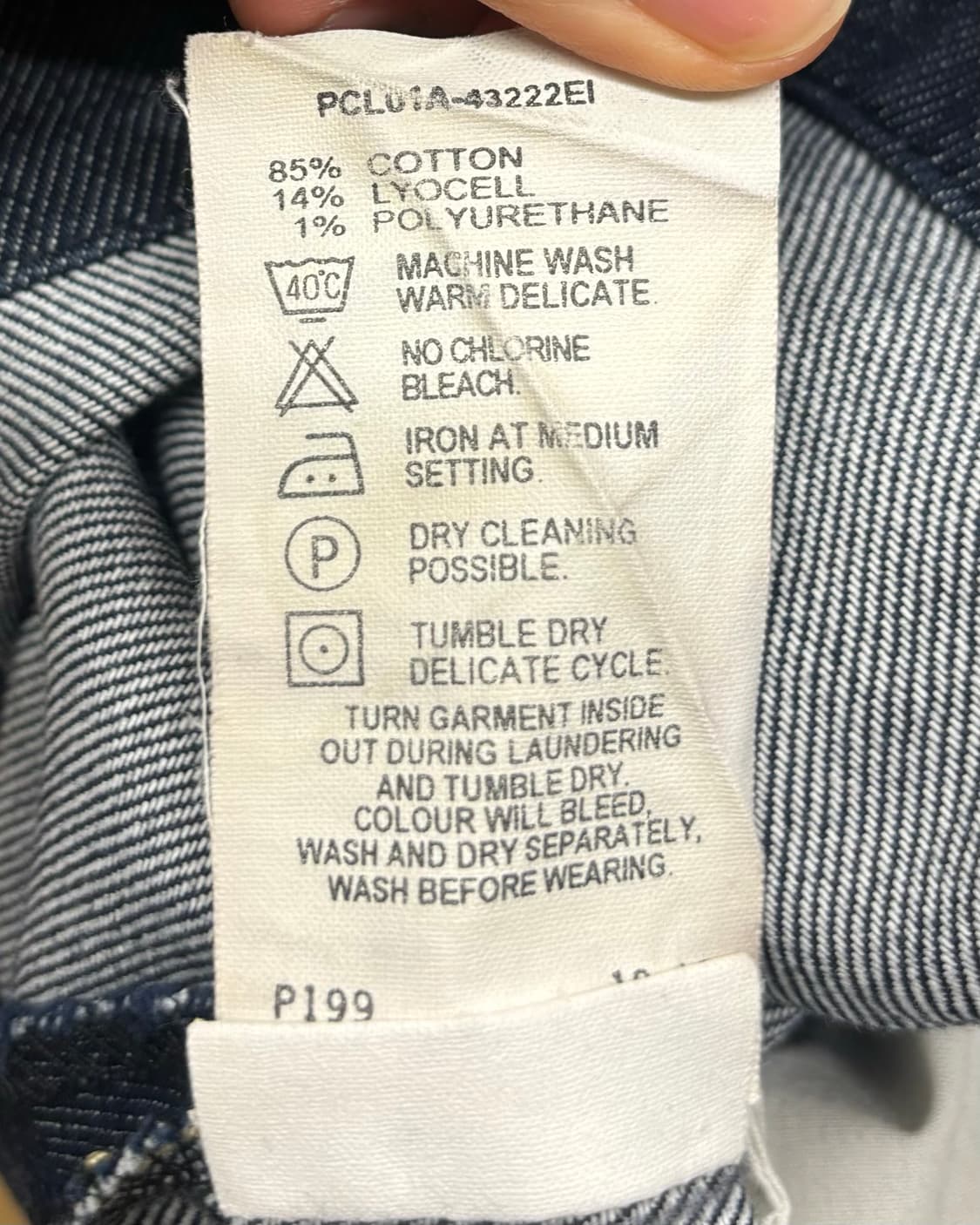 리바이스 엔지니어드 진청 데님 스커트 상품이미지8