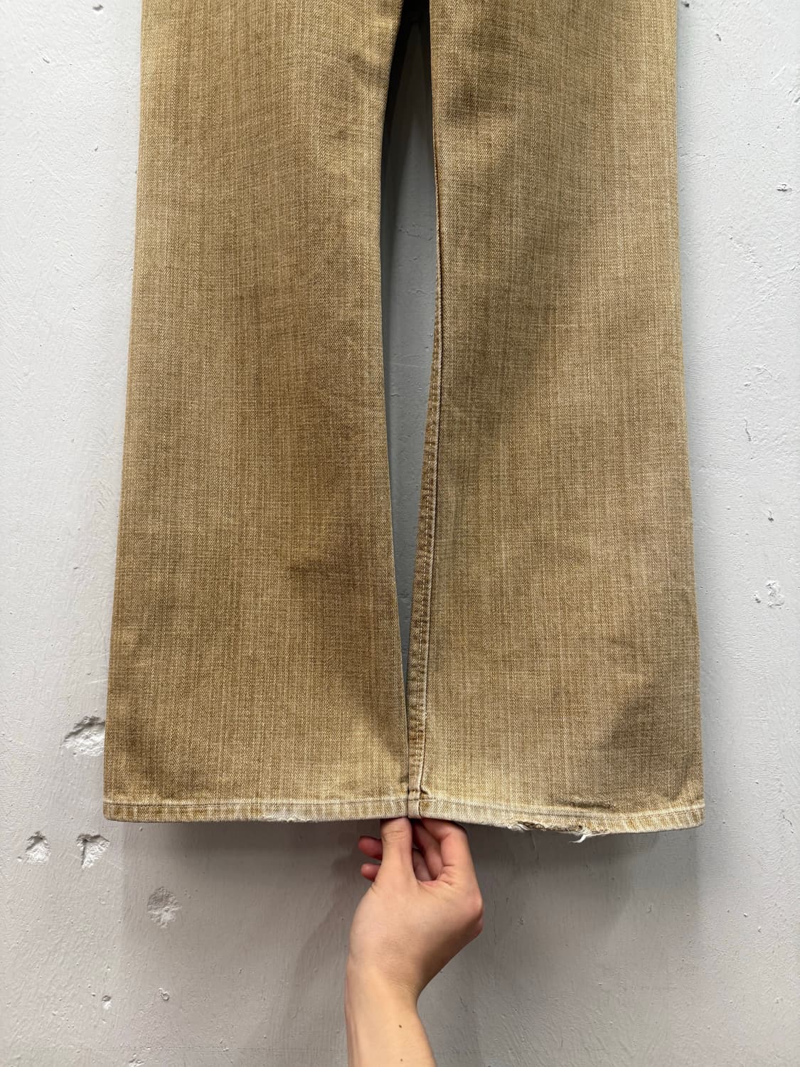 Wrangler Tan Brown Boots-cut Denim Pants 상품이미지4