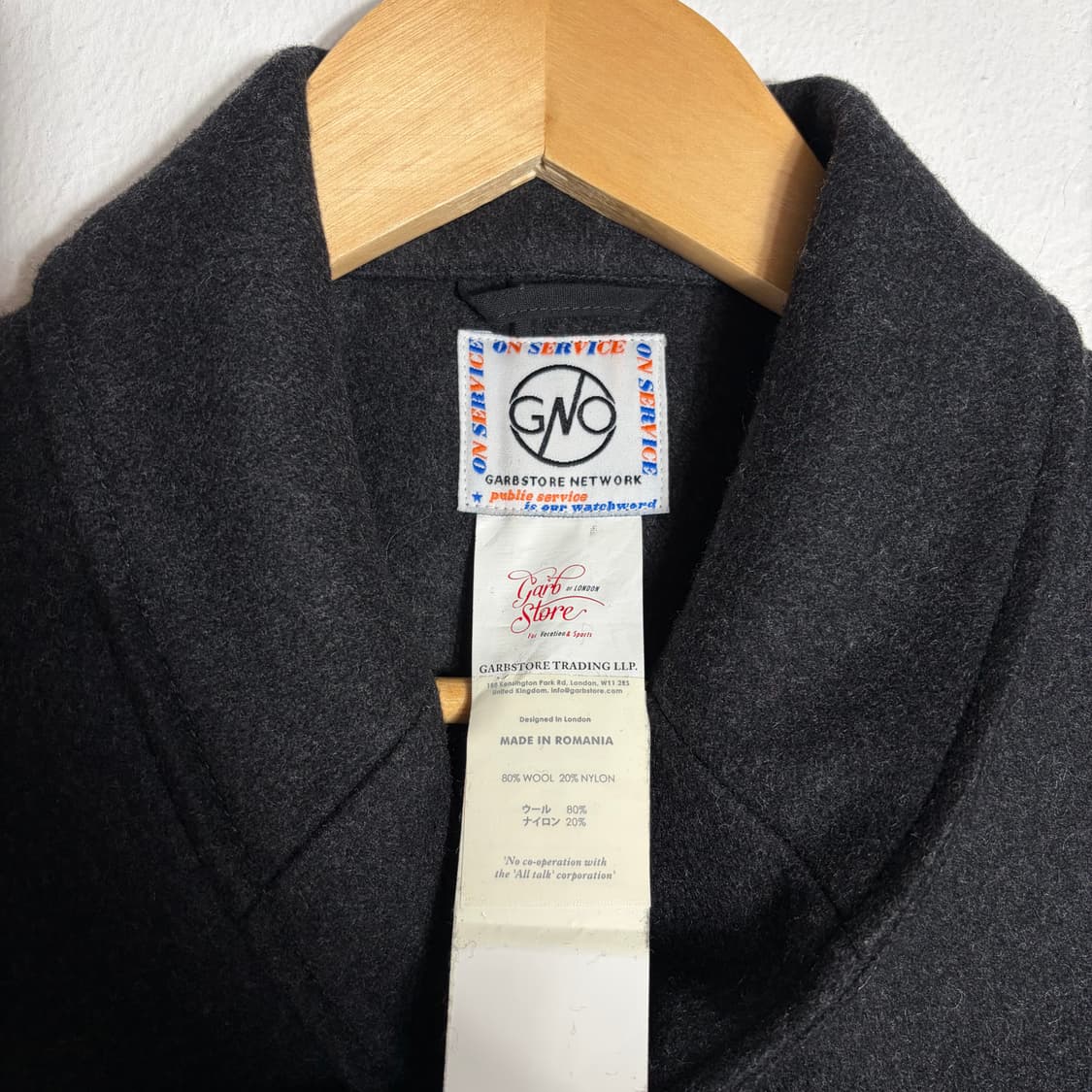 가브스토어 다크그레이 울자켓(Free) 상품이미지5