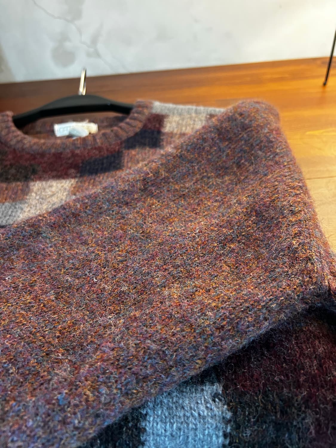 울 100%벽돌니트 상품이미지1