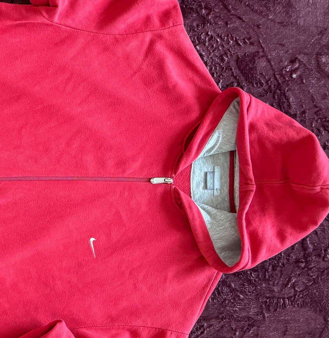 00s Nike Small Swoosh Red Hood Zip-Up 상품이미지1