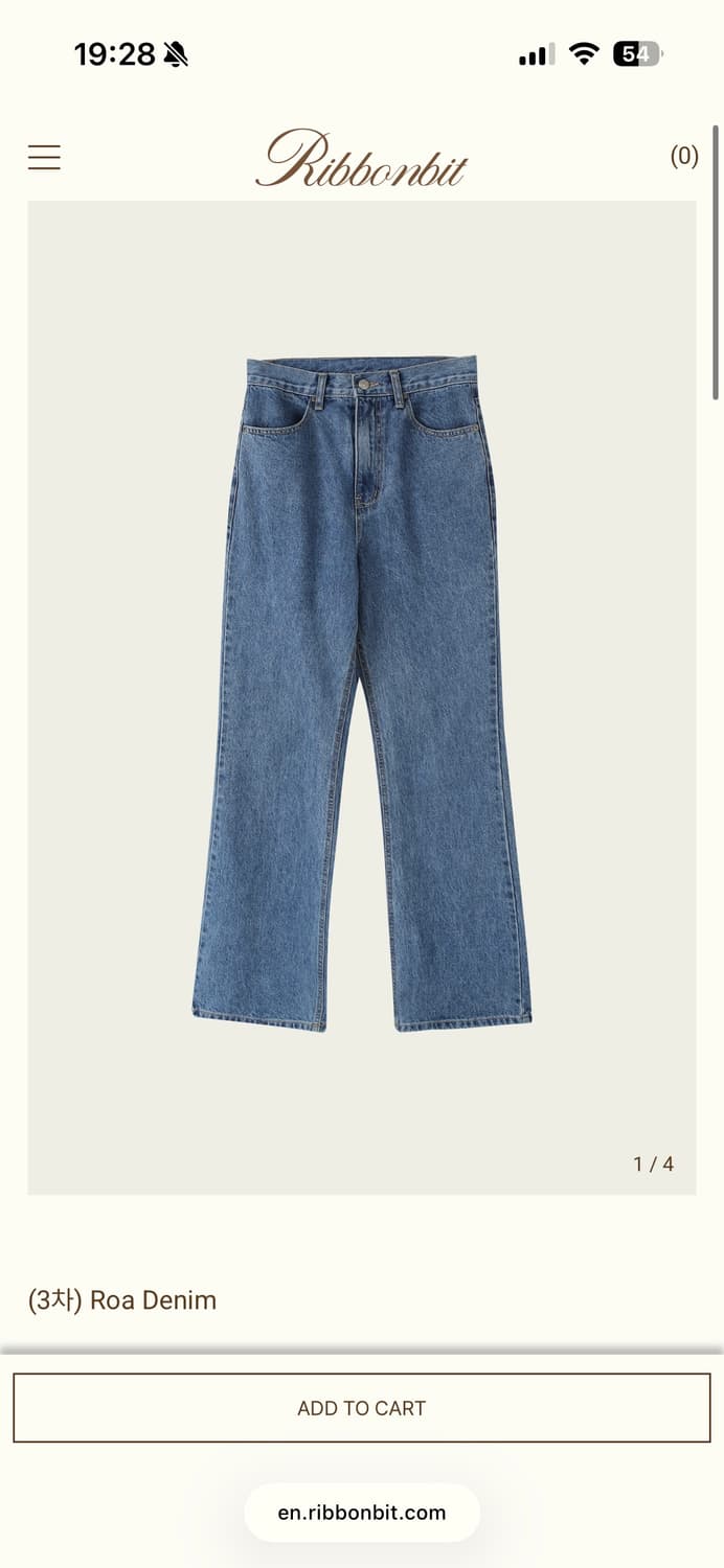 ribbonbit roa denim 리본빛 로아 데님 S 상품이미지1