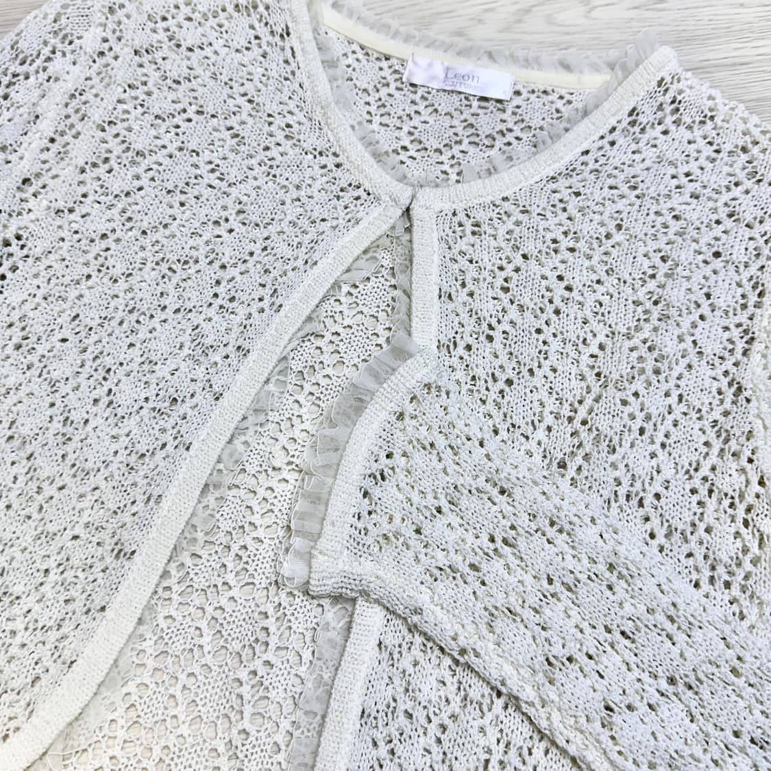 쉬폰프릴 트윙클 크로셰 가디건 상품이미지4