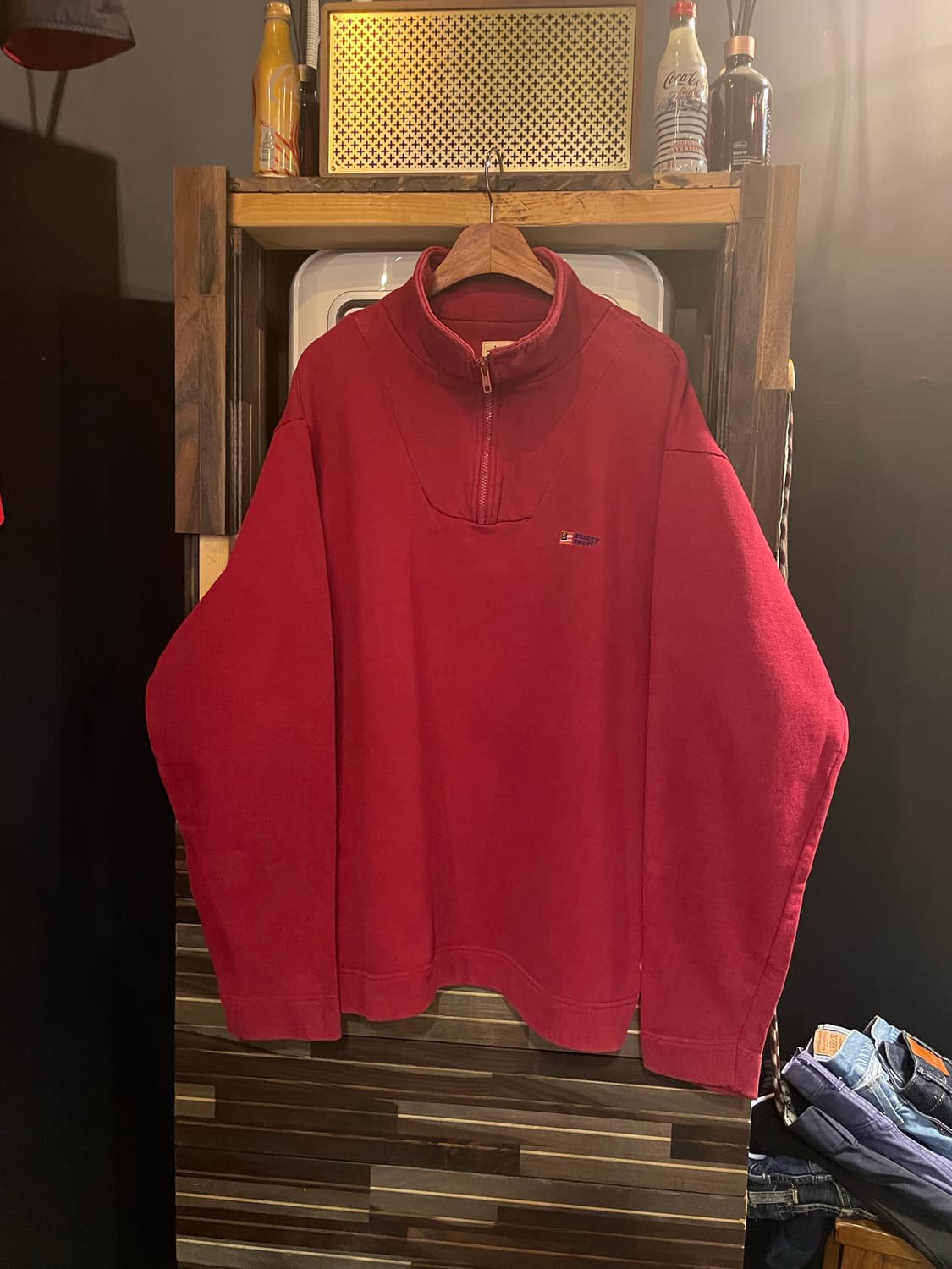 90s 올드스투시 반집업 상품이미지1