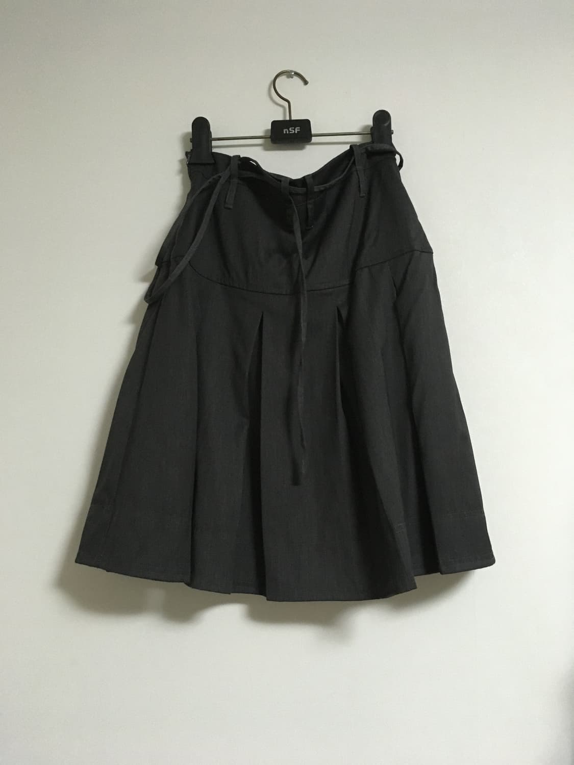 팬시 클럽 포멀 버튼 플리츠 미디 스커트 1 상품이미지3