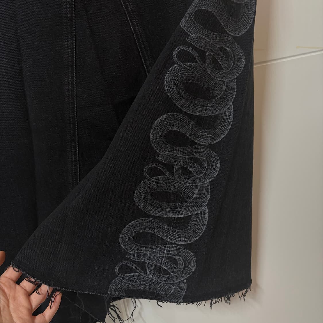 히스테릭글래머 SNAKE LOOP 스네이크 데님 스커트 상품이미지4