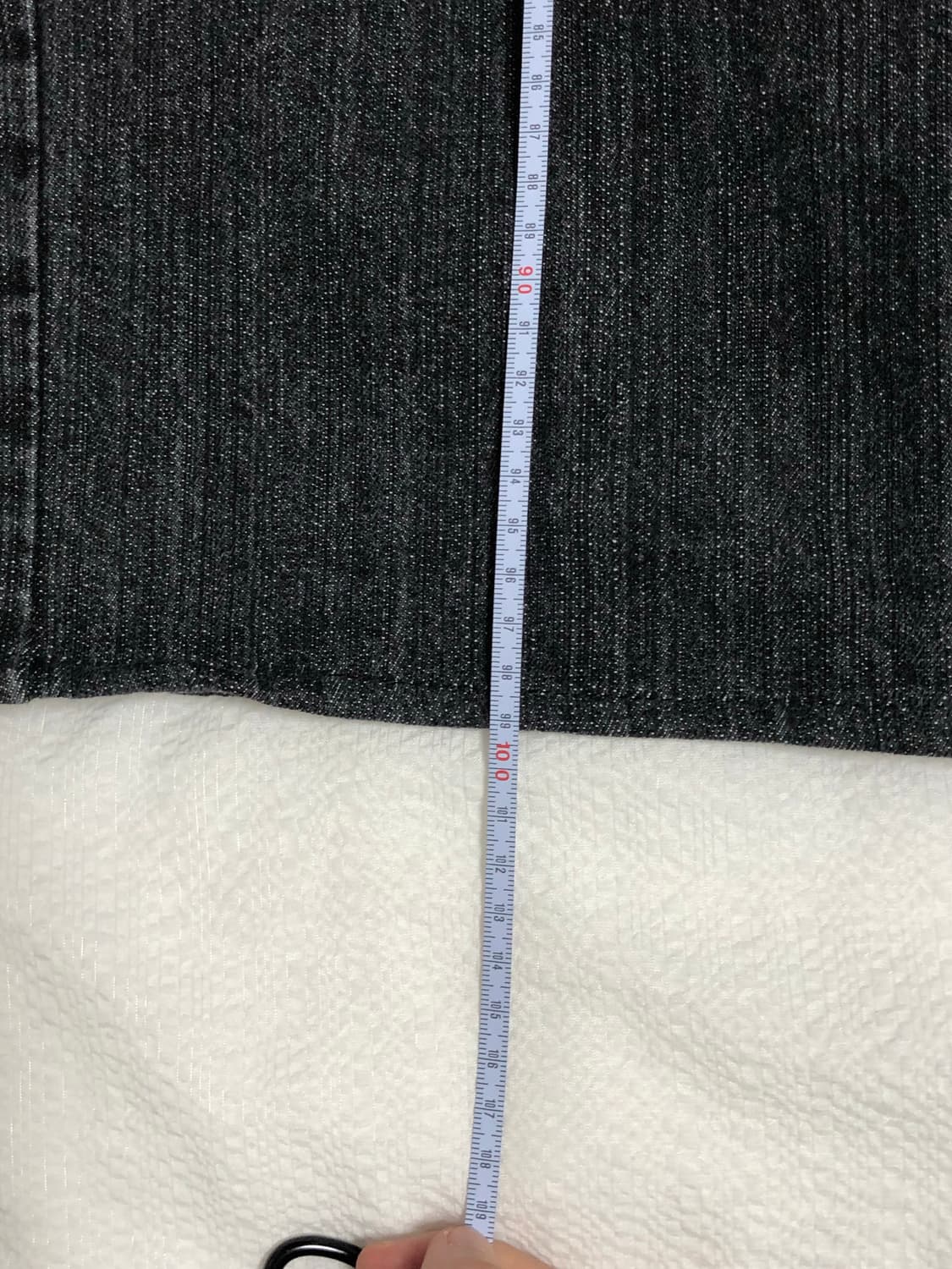 ootj 핀턱 흑청 데님 팬츠 상품이미지3