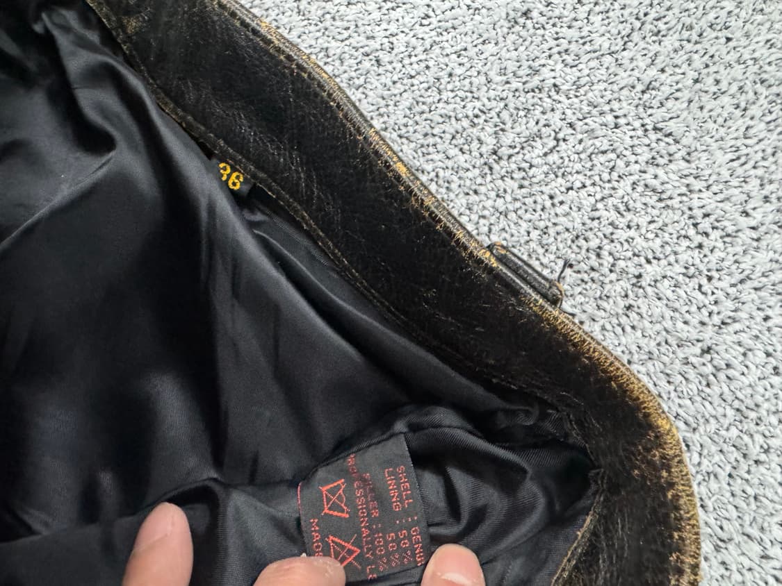 90s 리얼레더 팬츠 상품이미지7