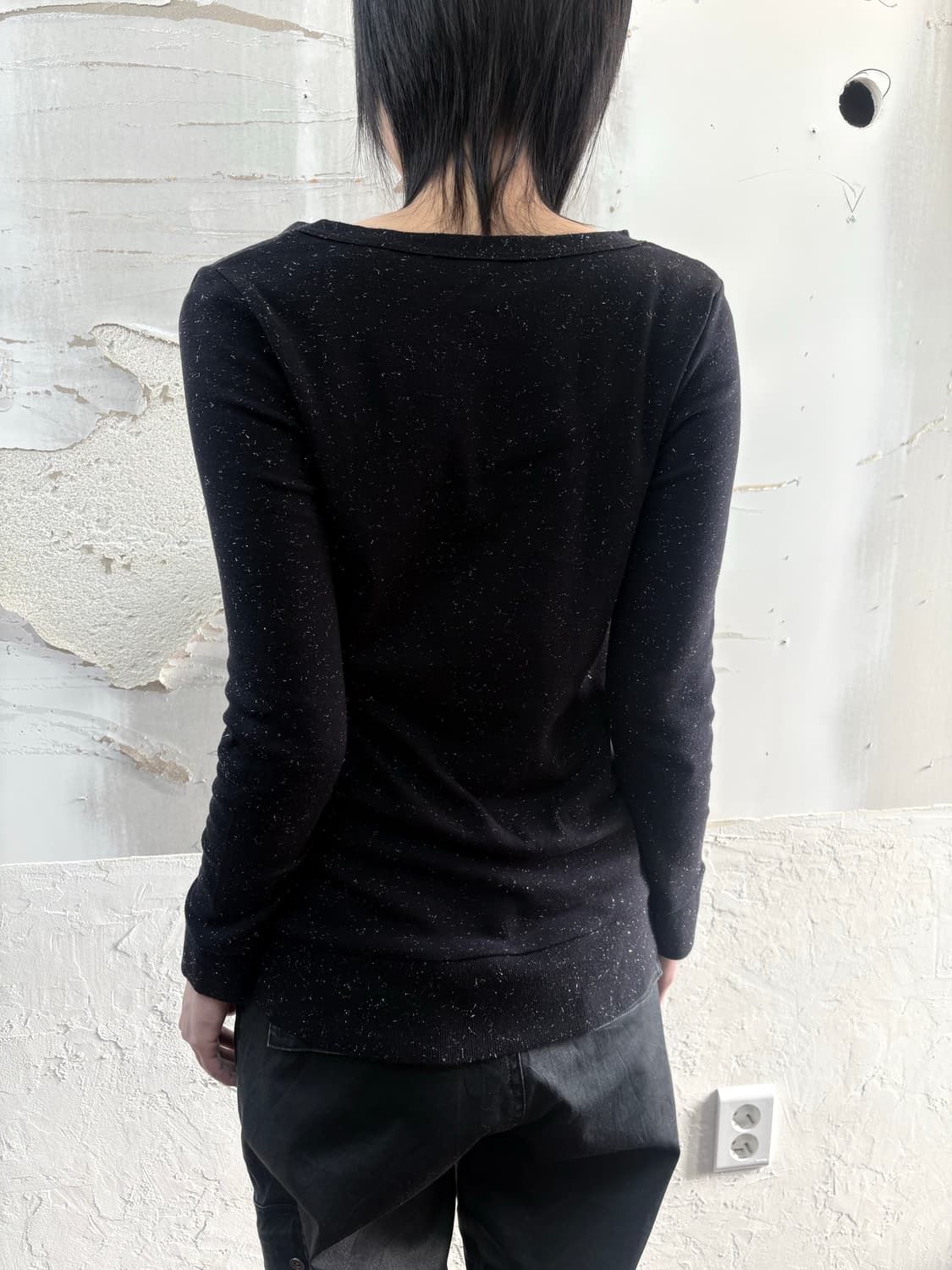 Glitter V-neck Long Sleeve 상품이미지4