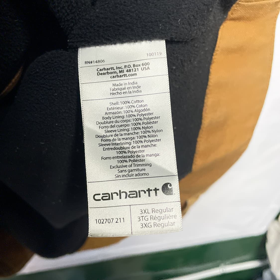 칼하트 풀스윙 캔버스 초어 코트 US 3XL 상품이미지7