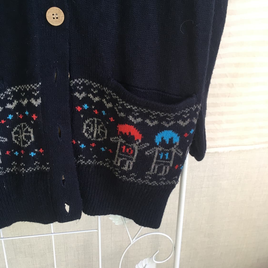 earth 너드 모리 네이비 가디건 상품이미지8