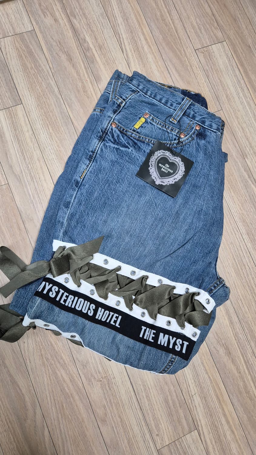 더미스테리어스호텔 커스텀 웨딩 데님팬츠 상품이미지4