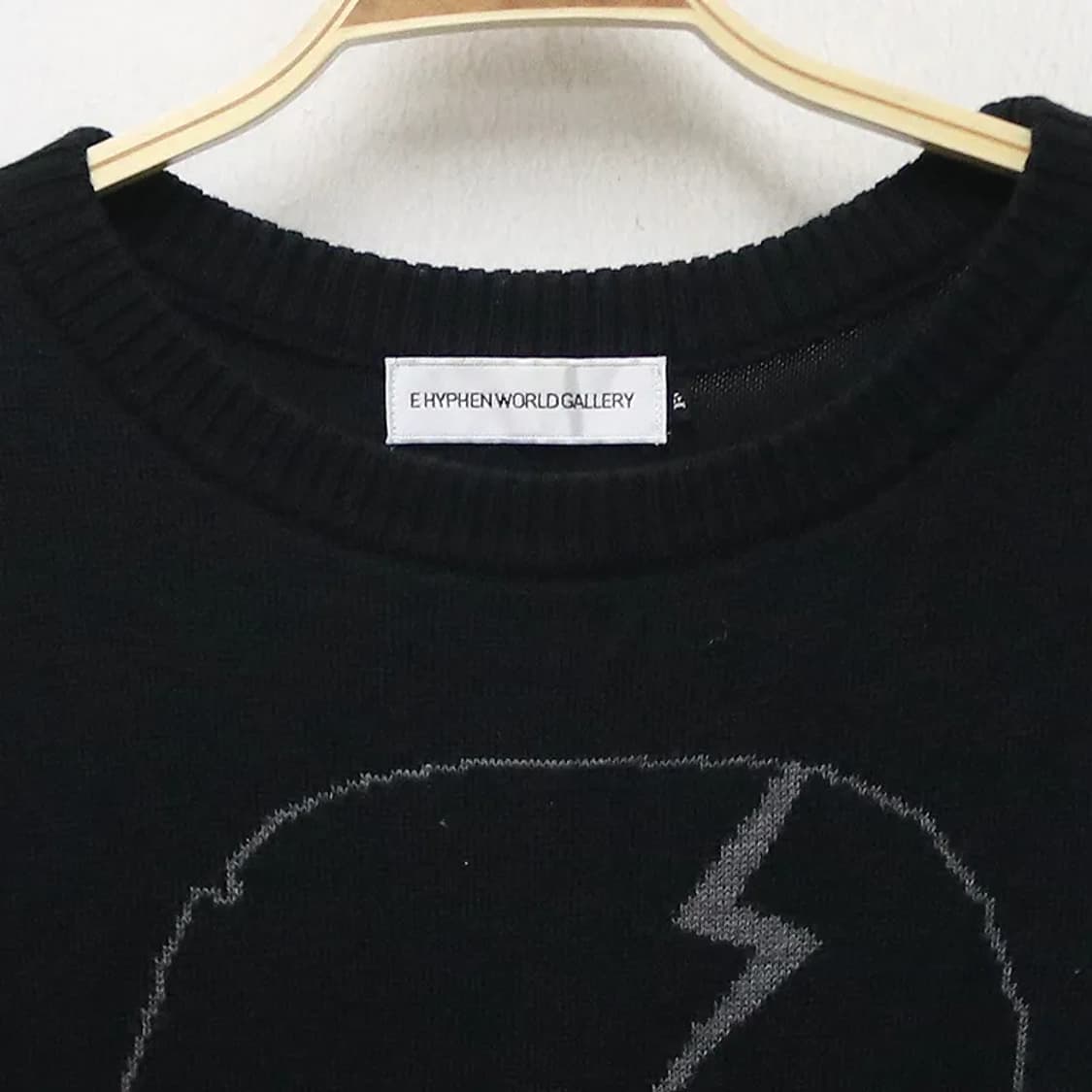 E HYPHEN WORLD GALLERY 스컬 울 혼방 니트 61121 상품이미지5