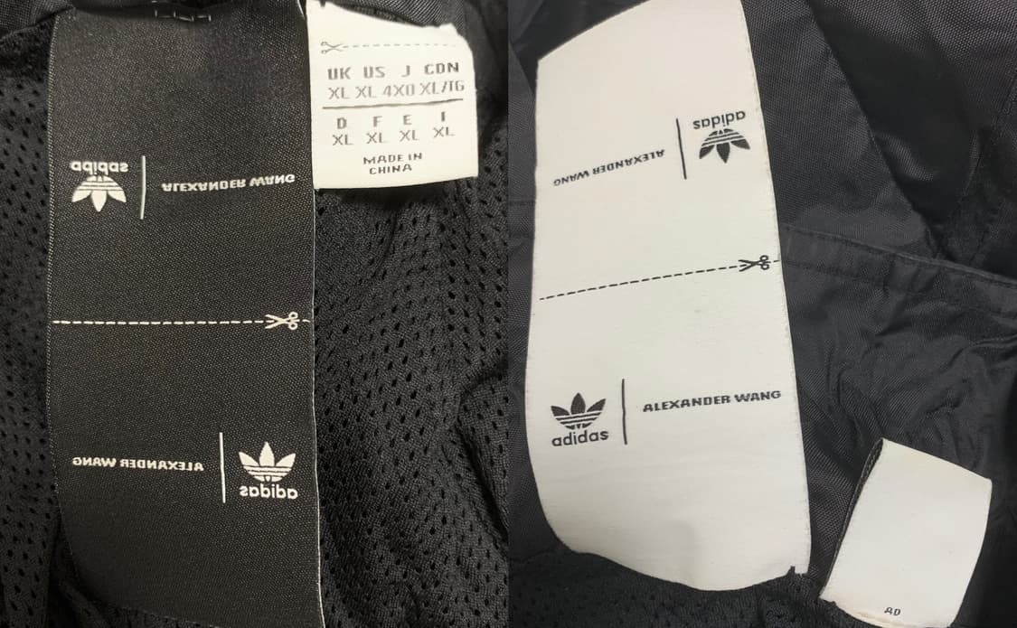 [XL]아디다스 알렉산더왕 쭈글이 트랙 자켓 블랙 반집업 알왕 상품이미지5