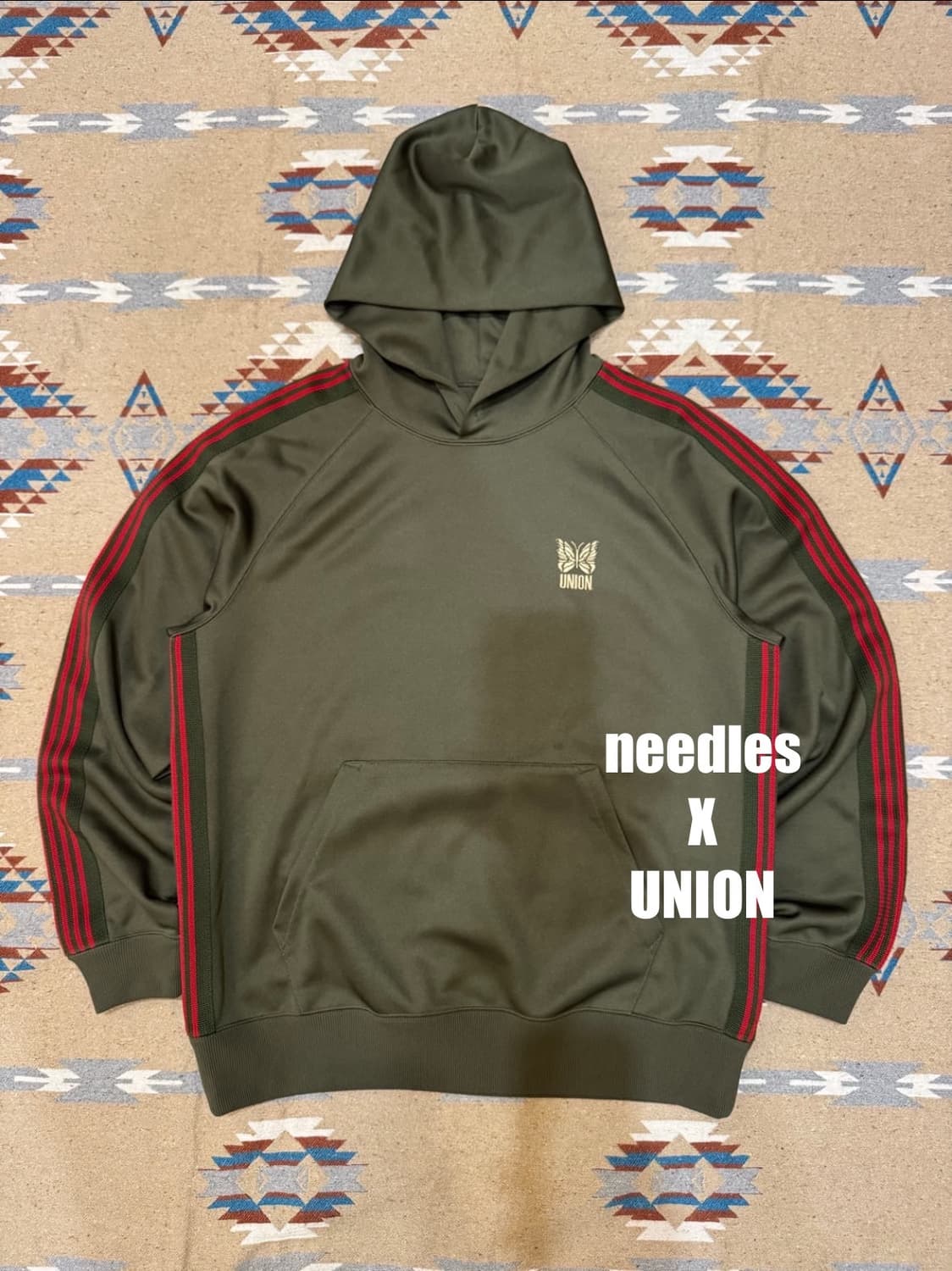 [S] 니들스 x 유니온 트랙 후드 올리브 상품이미지1