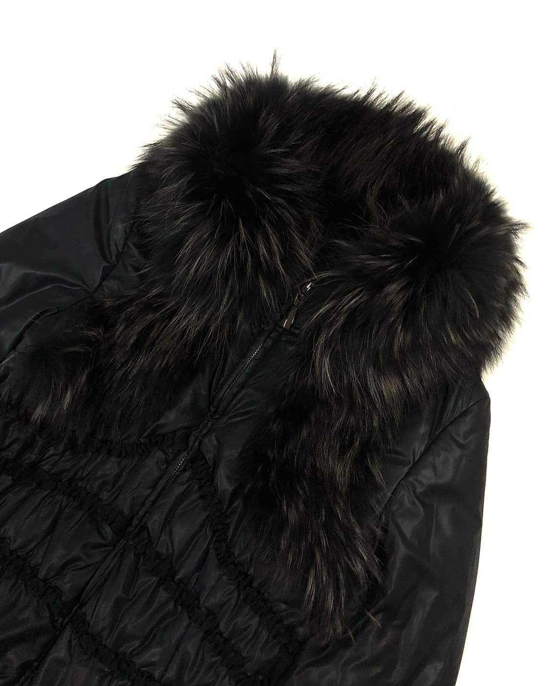 Roberto Cavalli 밍크 퍼 셔링 롱 패딩자켓 상품이미지4