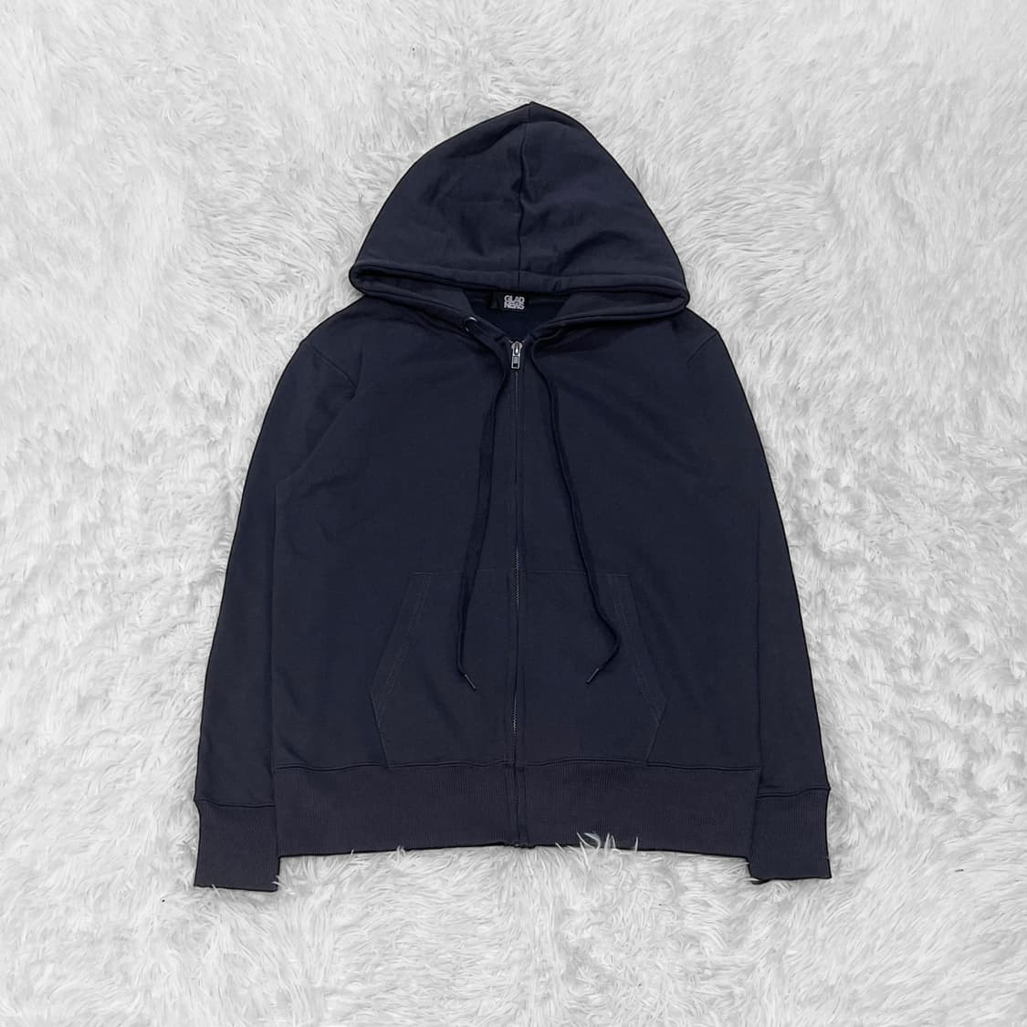 글래드뉴스 스컬 프린팅 후드집업 다크 그레이 상품이미지3