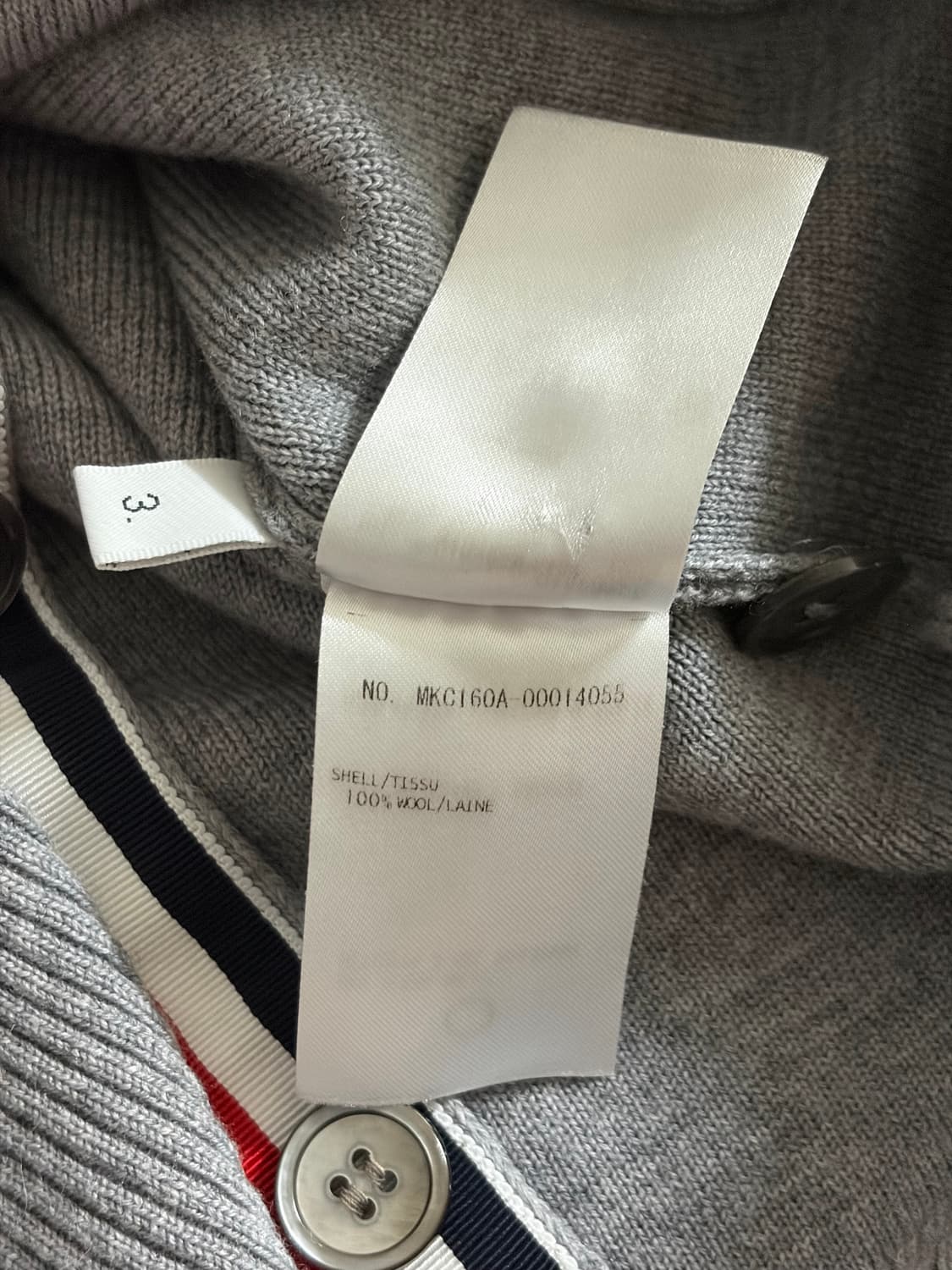 (상태최상, 3) 톰브라운 밀라노스티치 사선 가디건 상품이미지5