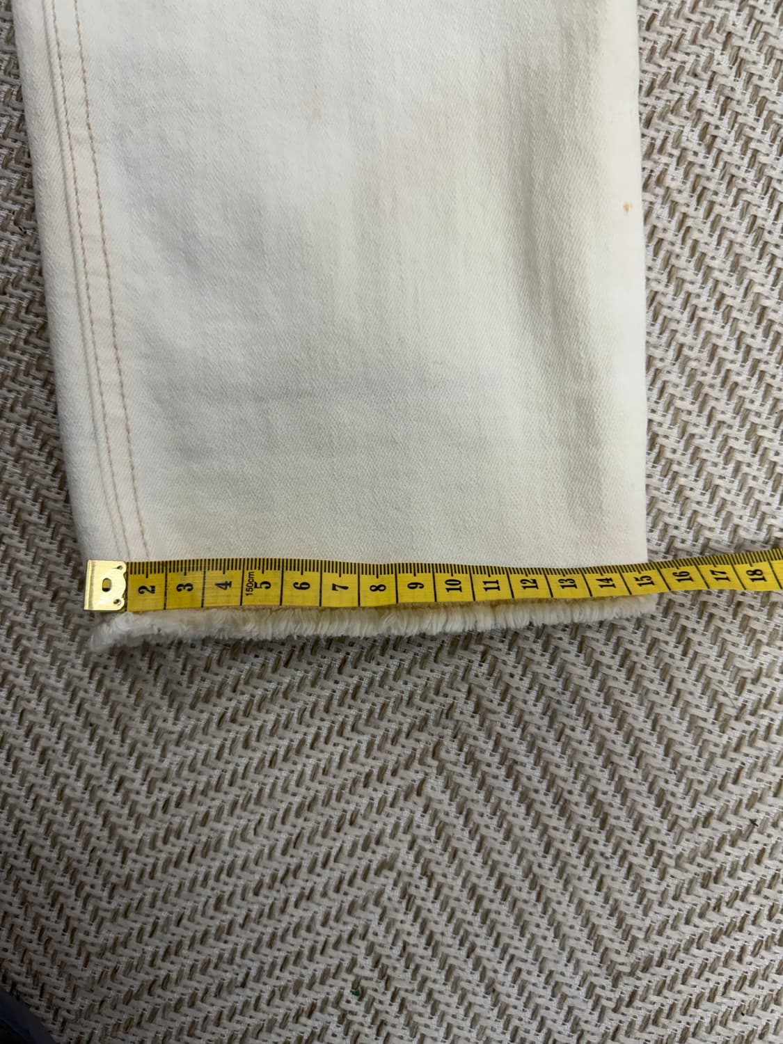 정품) TIME 타임 한섬 여성 아이보리 데님 팬츠 61(24-25) 상품이미지10