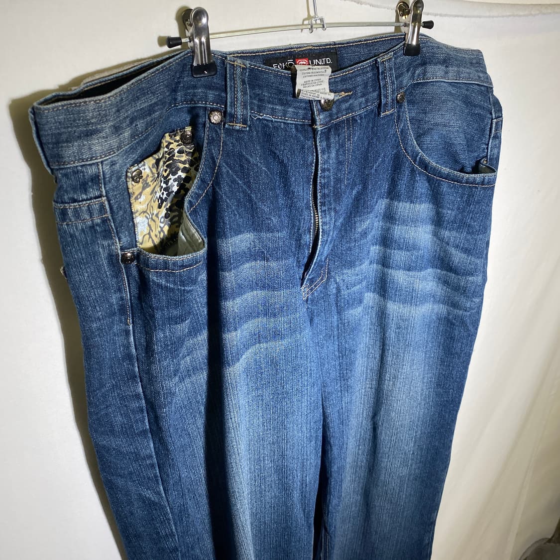 40인치)ECKO 데님 힙합 청바지 와이드핏 상품이미지2