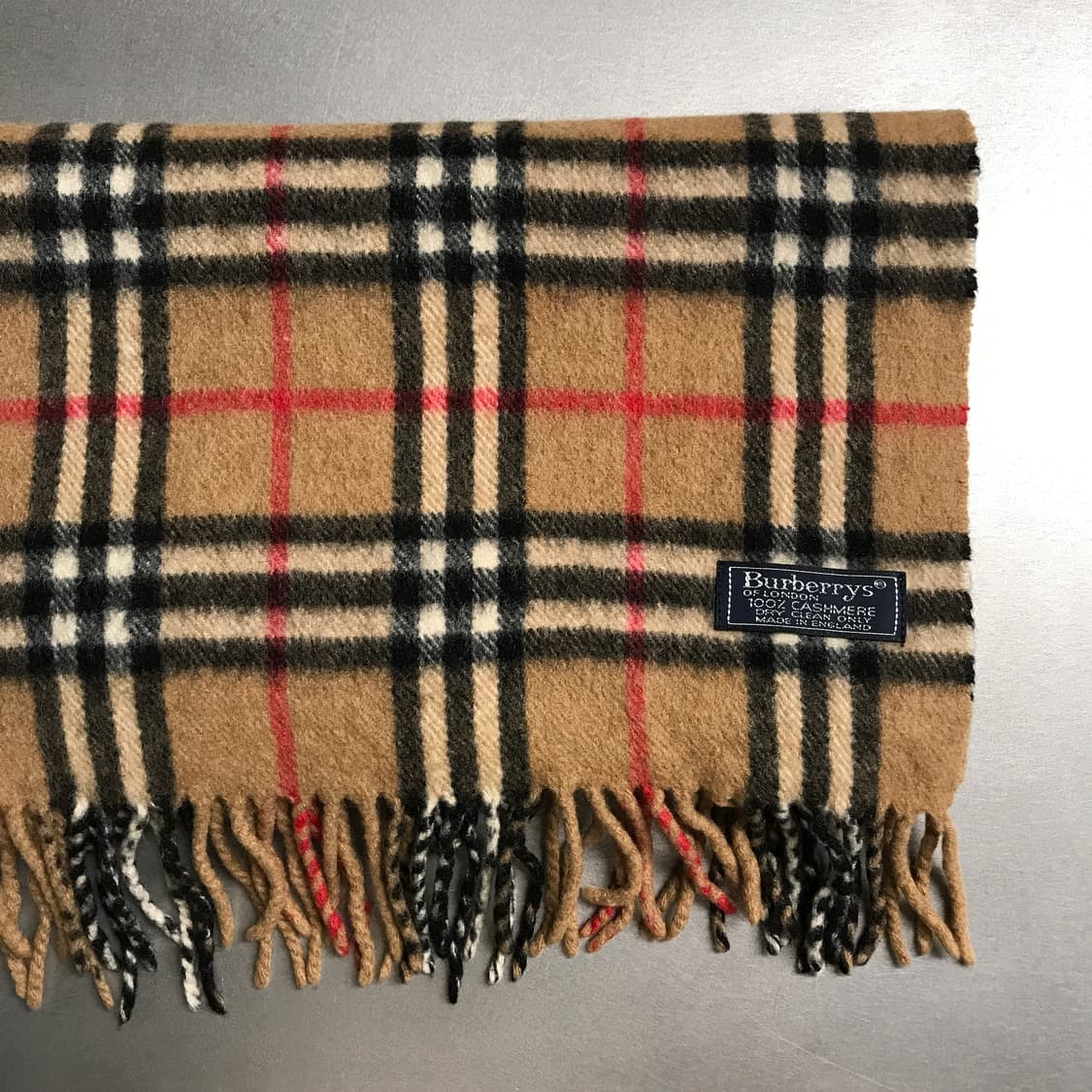 버버리 정품 캐시미어 머플러 베이지 상품이미지2