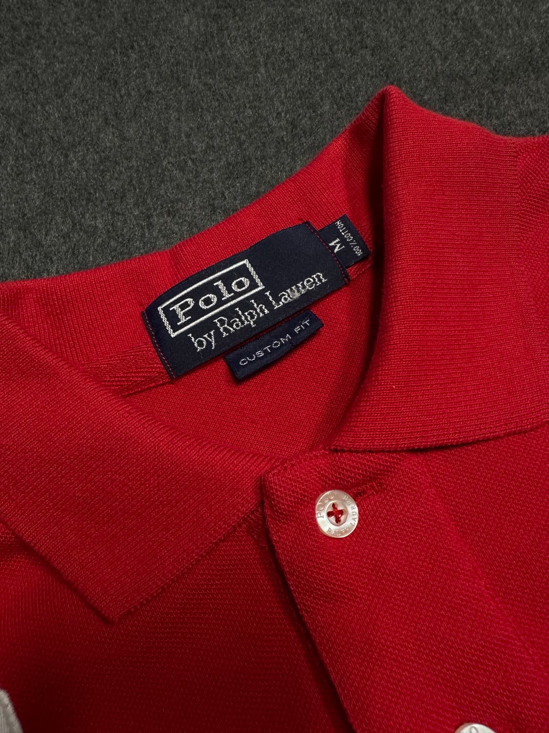 폴로 랄프로렌 더블포니 LXVII 카라 롱 슬리브 레드 상품이미지4