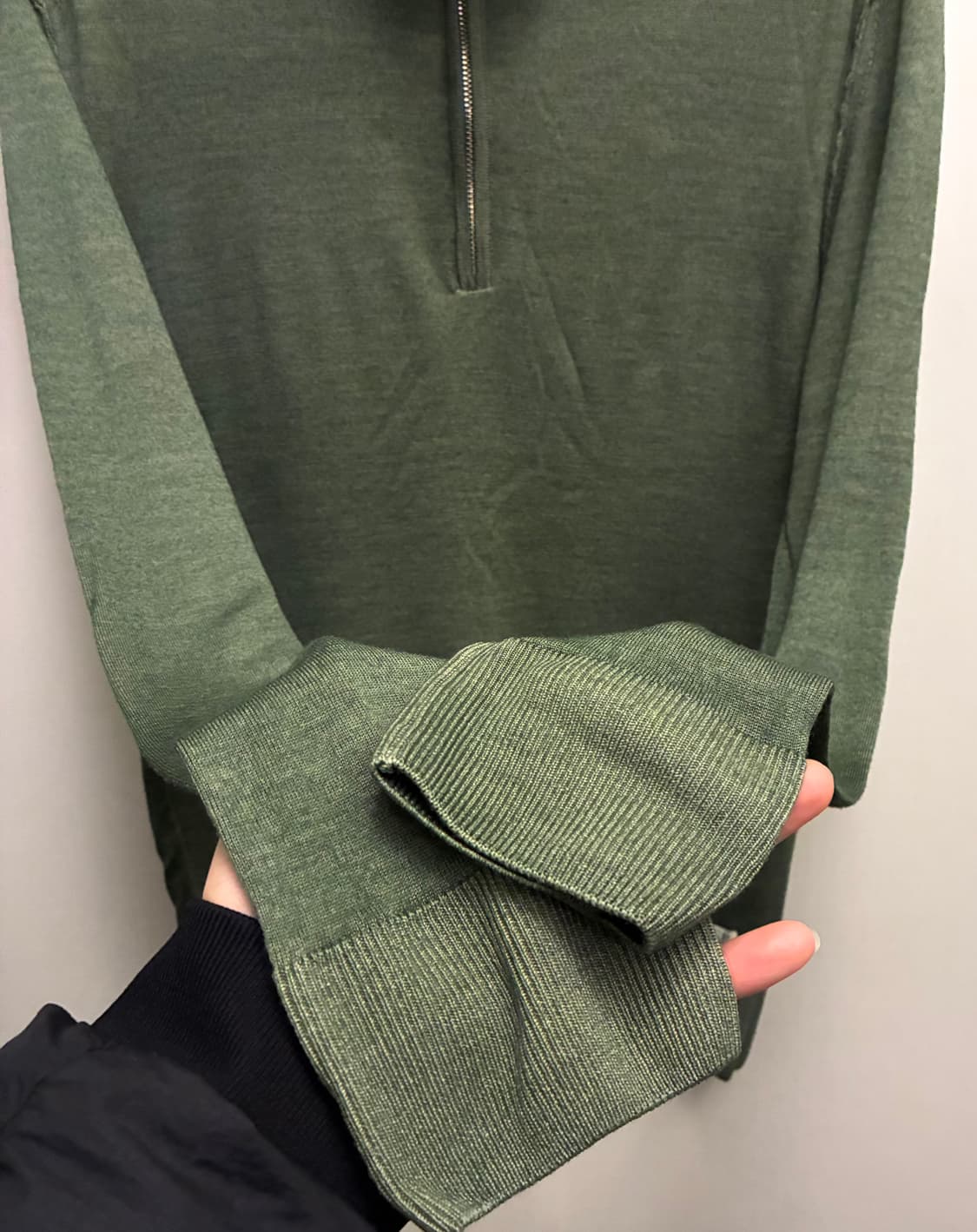 (48/M)00s CP컴퍼니 라나울 니트 반집업 쿼터집업  상품이미지4