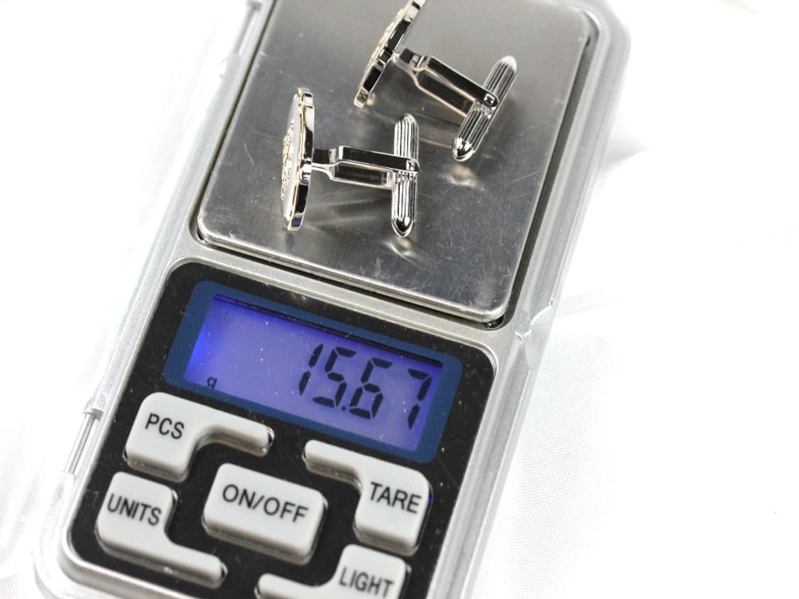 버버리 A등급 실버925 은 기마로고 남자 명품 커프스  상품이미지5