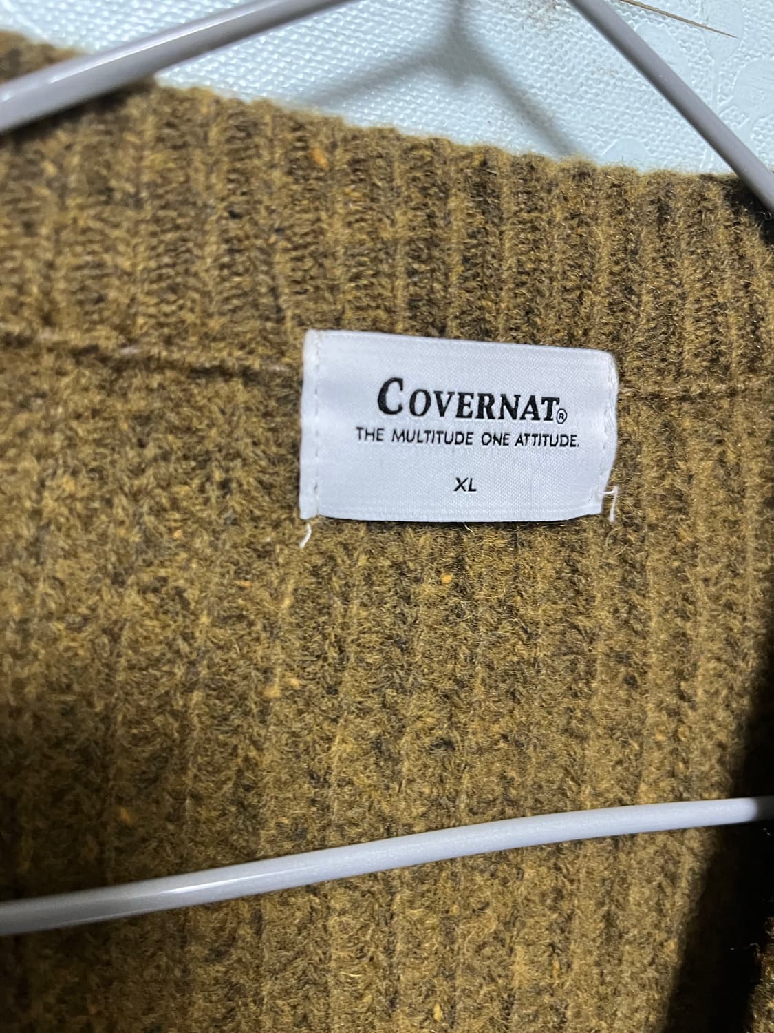 커버낫 COVERNAT  브라운 울 가디건 XL 상품이미지3