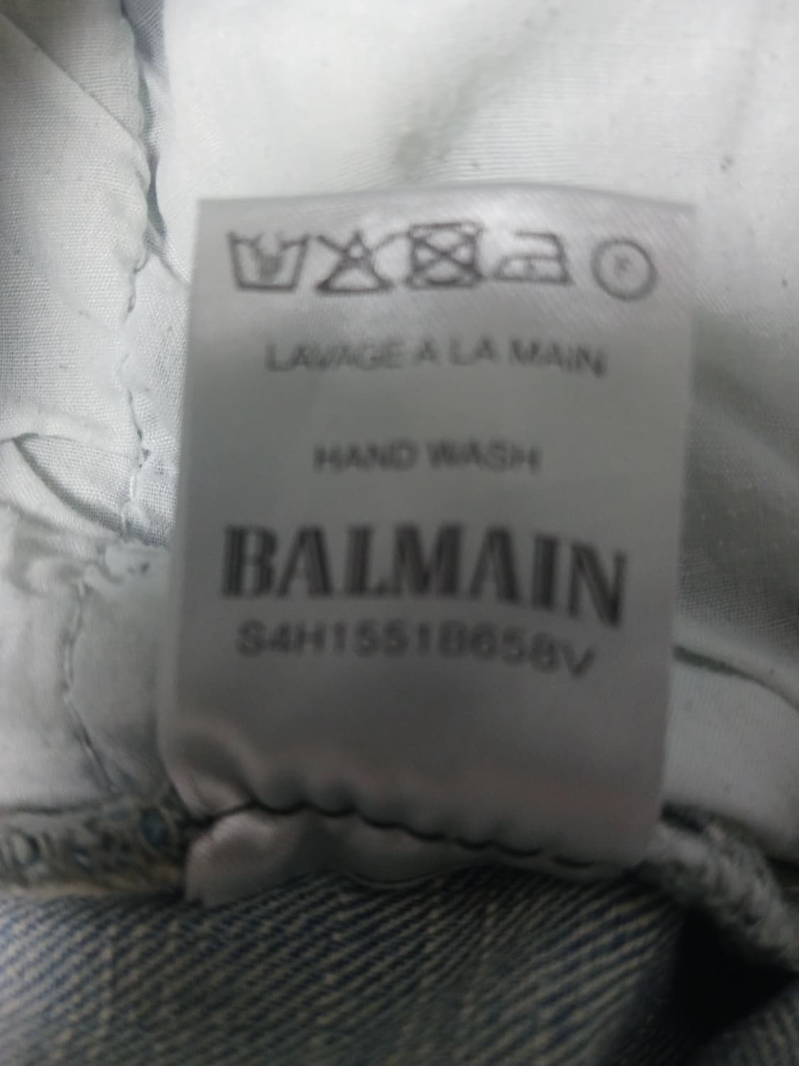 [36] 발망 연청 스크래치 바이커진 청바지 상품이미지10