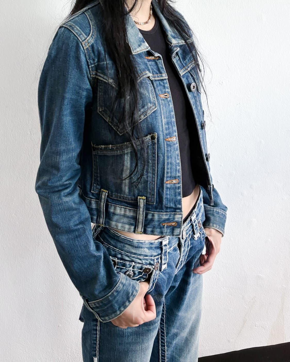 rare* blue blue japan denim trucker 상품이미지3