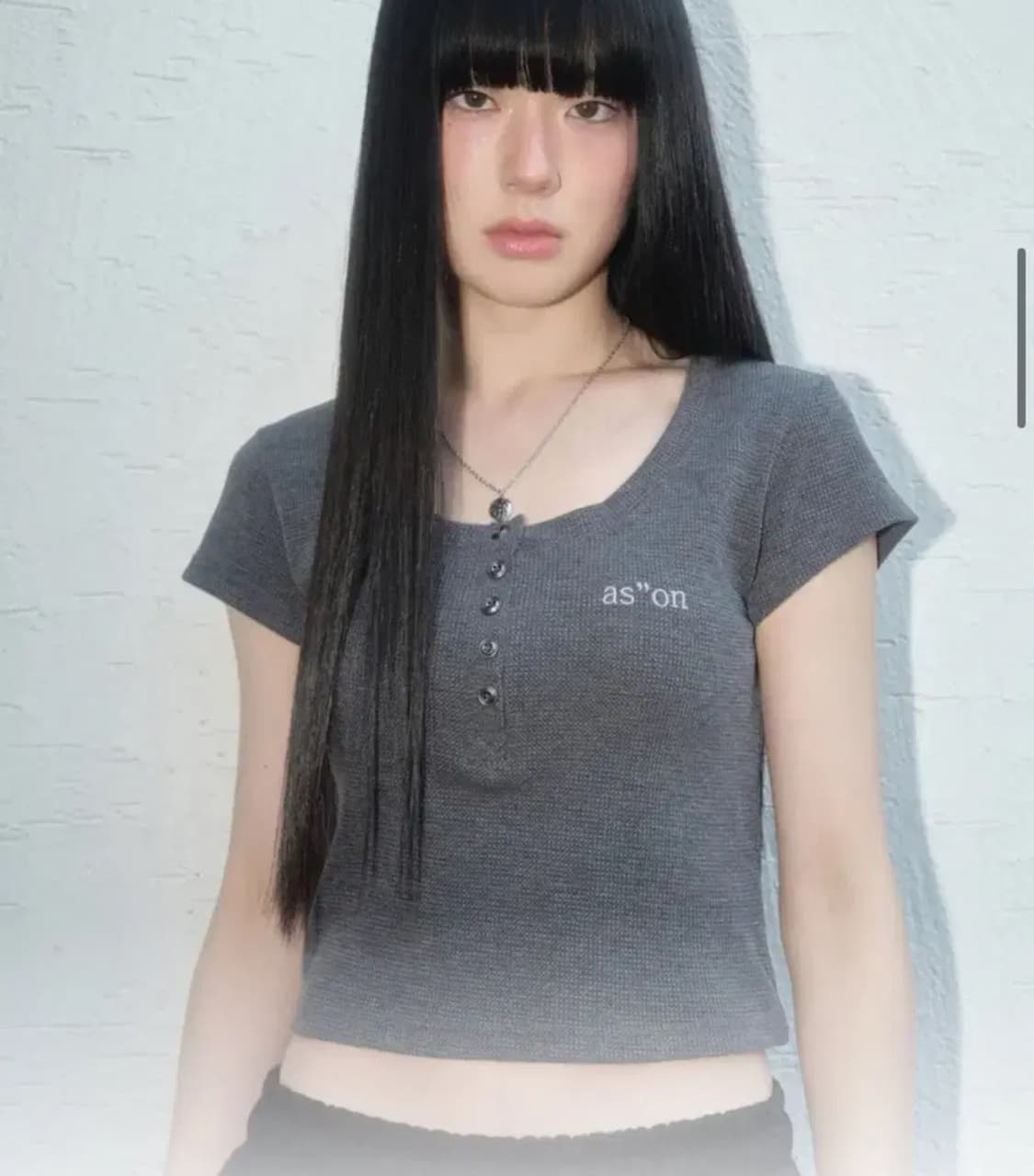 애즈온 coby tee차콜 /나시 일괄 세트 상품이미지1