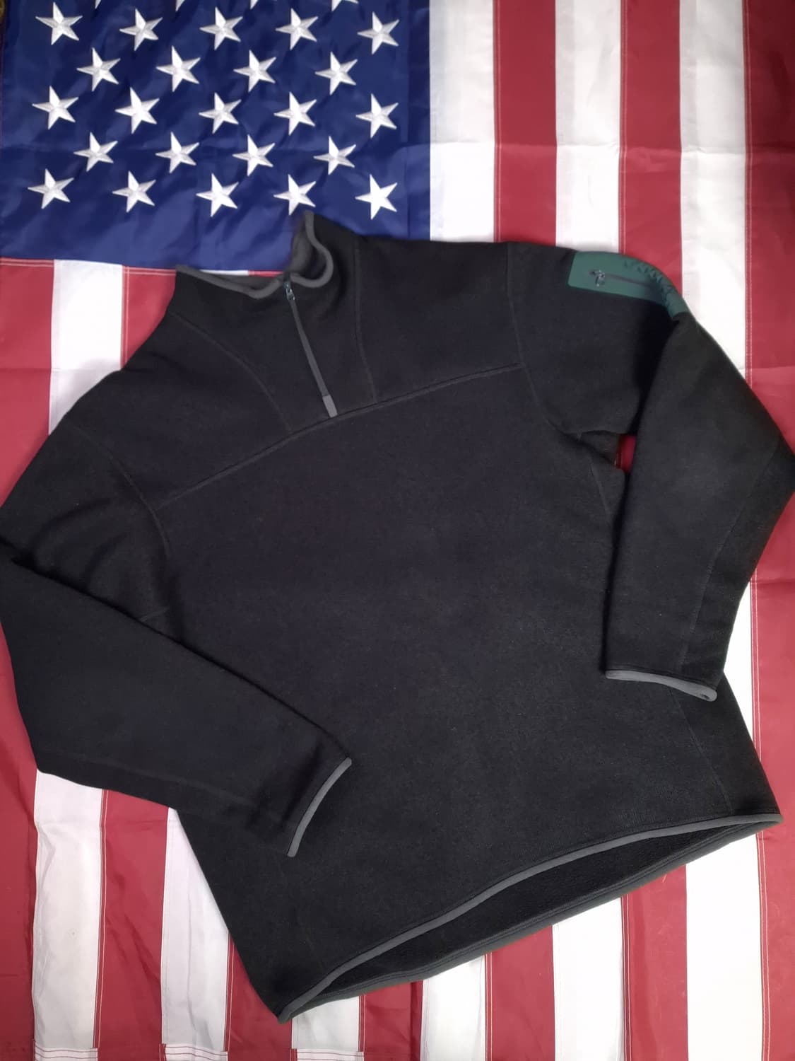 오리지날 아크테릭스 블랙 코버트 하프 집업 플리스 자켓 상품이미지1