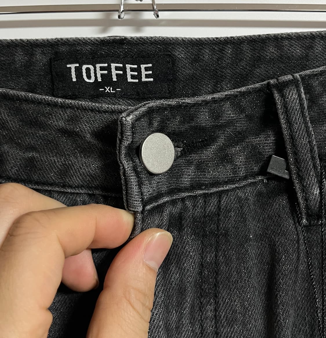 새상품 토피 흑청 와이드 데님 팬츠 청바지 XL (32) 상품이미지5