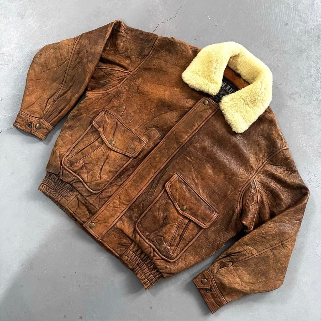 빈티지 램스킨 G-1 타입 플라이트 레더 자켓  상품이미지1