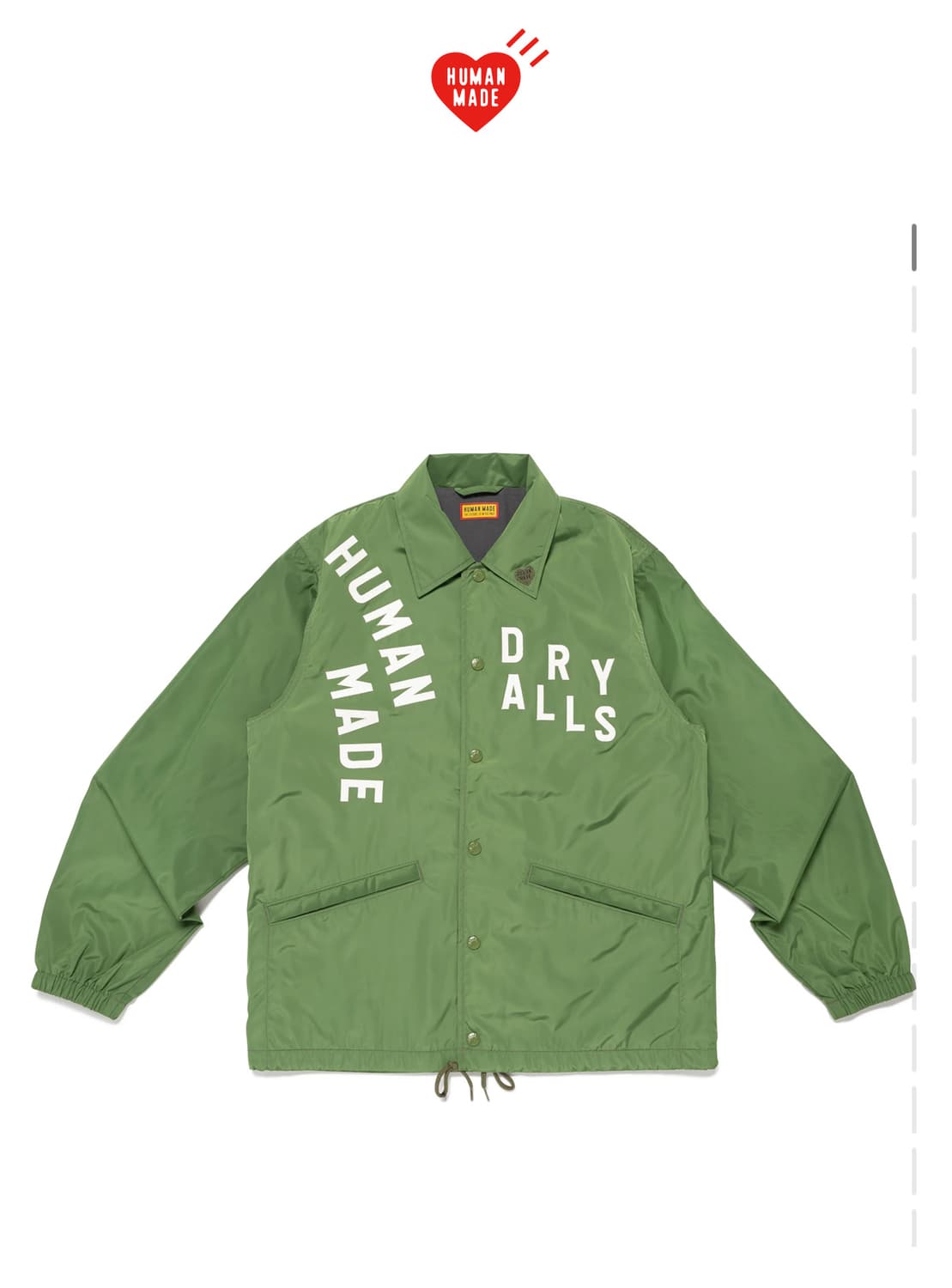Human Made Coach Jacket Green 상품이미지1