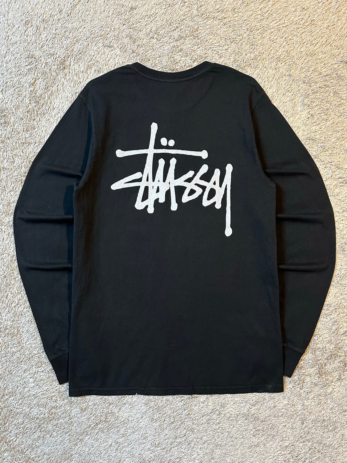 스투시 STUSSY 베이직 로고 롱슬리브 블랙 상품이미지1