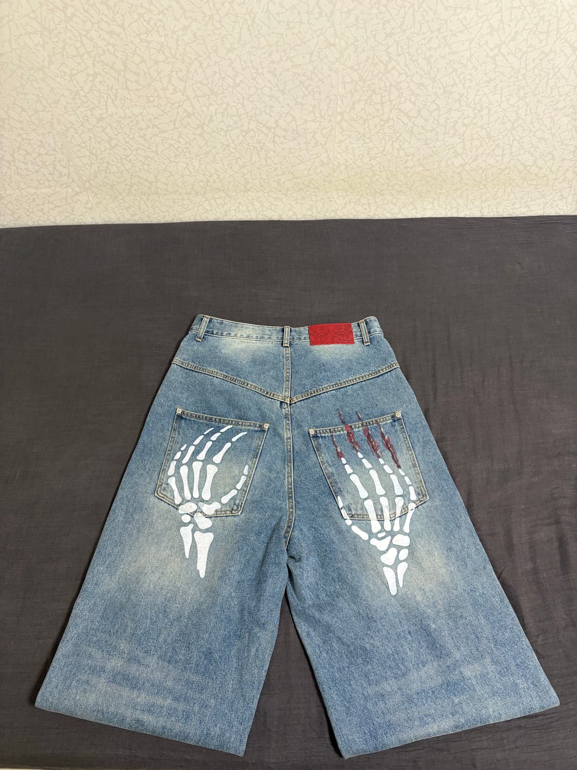 위캔더스x코인서울 SKELETON WIDE LOW DENIM PANTS  상품이미지1