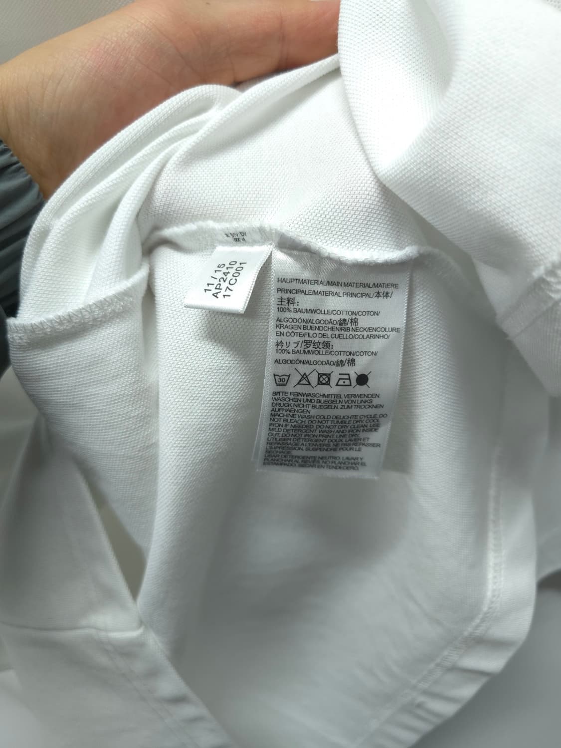 Y-3 와이쓰리 화이트 로고 오버핏 반팔 카라티 (L사이즈) 상품이미지7