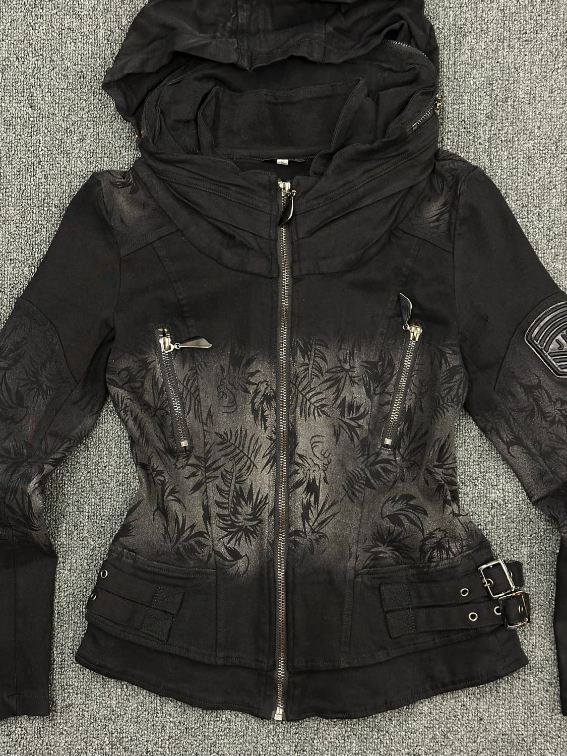 S)Japanese vintage 패턴 여성 후드집업 자켓 상품이미지5