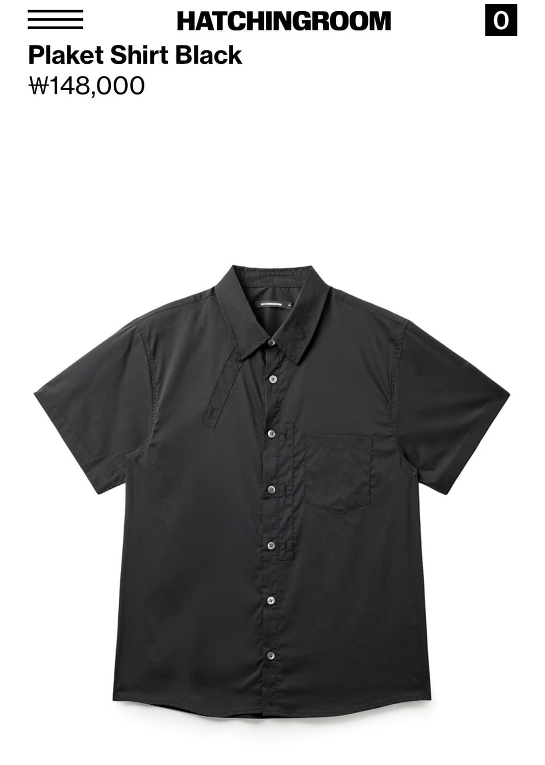 해칭룸 Plaket Shirt 3사이즈 상품이미지1