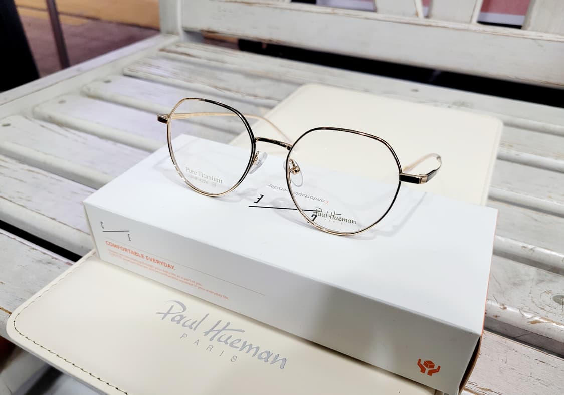 폴휴먼안경(PHF422A 골드육각)퓨어티탄초경량 상품이미지1