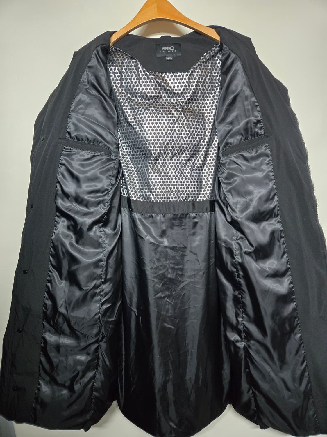 스파오 남성 롱패딩 100 블랙 상품이미지3