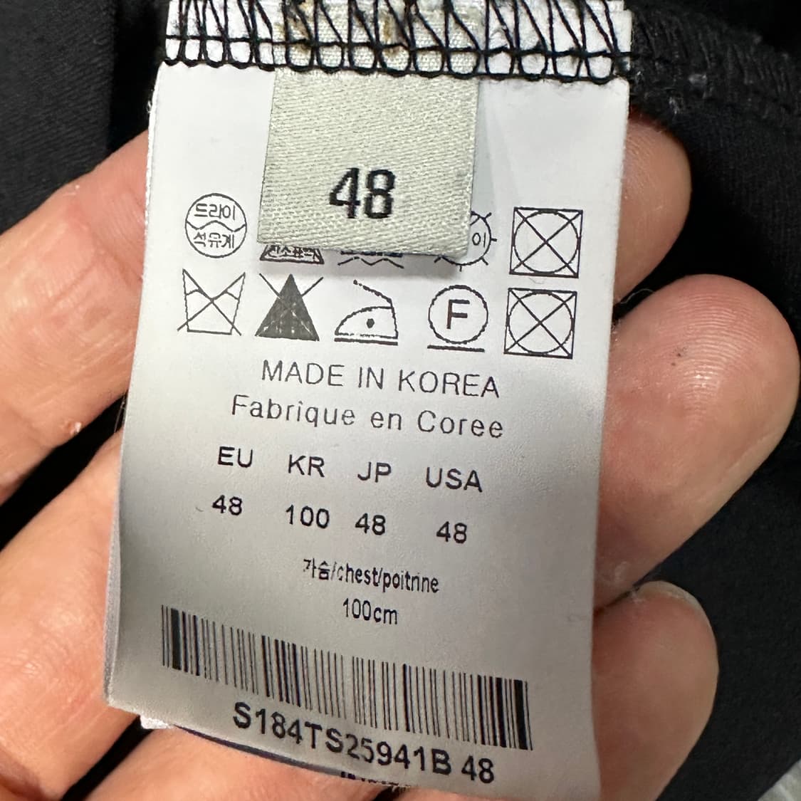 솔리드옴므 블랙 긴팔티셔츠 48 상품이미지5